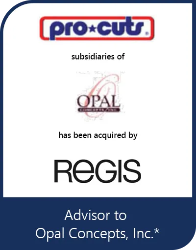 Transaction tombstone for ProCuts – Opal Concepts