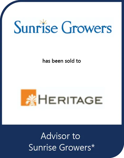 Transaction tombstone for Sunrise Growers