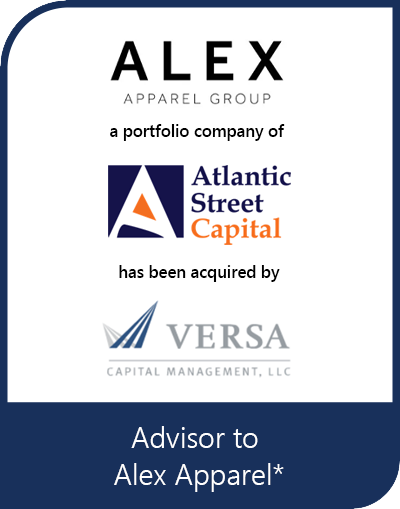 Transaction tombstone for Alex Apparel