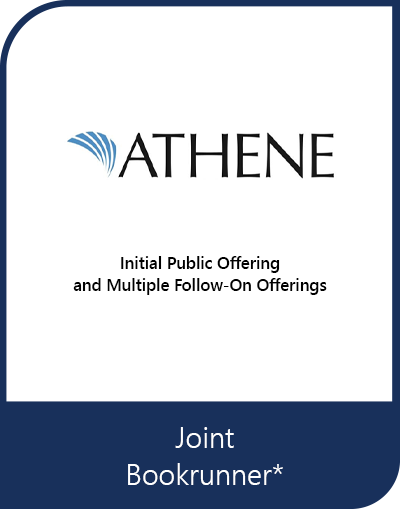 Joint Bookrunner – ATHENE